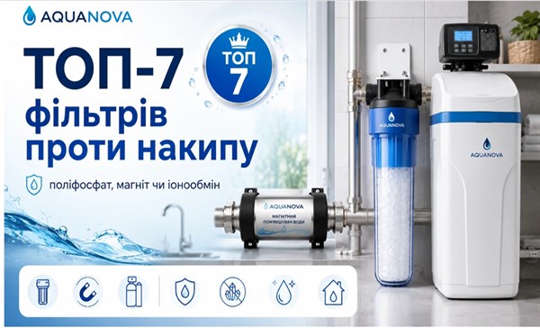 Рейтинг фільтрів від накипу: поліфосфатні, магнітні та іонообмінні