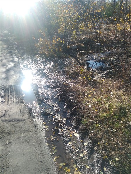 Два месяца в Горловке по улице Карамзина течет вода. Водоканал не хочет реагировать