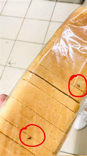 В Горловке в магазине "Авоська" продают хлеб с тараканами (ФОТОФАКТ)