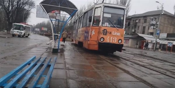 Горловский трамвай: местный житель проехал в транспорте и показал его состояние 