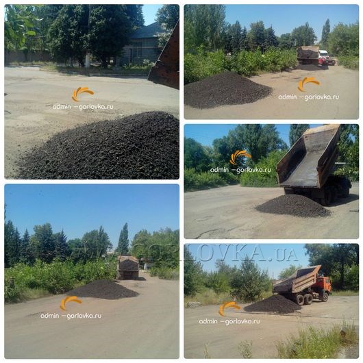 В Горловке вместо обещанного капитального ремонта городских дорог засыпают лишь ямы и выбоины