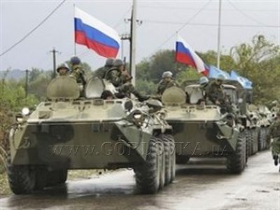 В Горловку прибыла колонна снабжения боевиков из 12 грузовых автомобилей,  5 танков и бронетехника