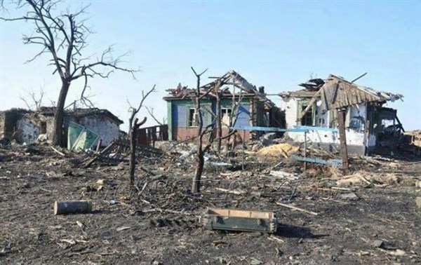 В северной части пос. Зайцево в результате ночного обстрела разрушено 12 домов