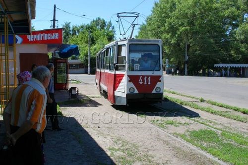 В Горловке на маршрут вышел трамвай №8