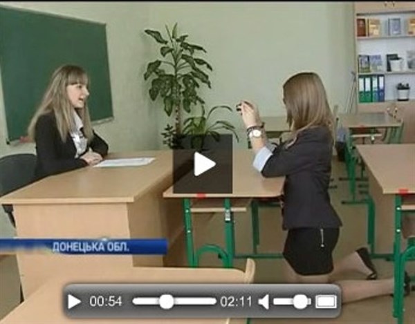 После публикации на Gorlovka.ua журналисты телеканала "Интер" приехали в ОШ № 88 помогать детям делать "Подробности недели" (ВИДЕО)