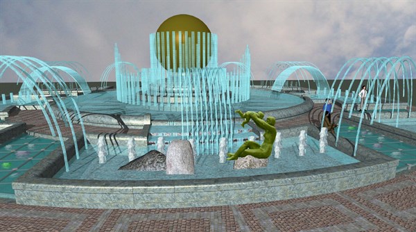 Горловские архитекторы построят в Запорожье уникальный фонтан  с 29 чашами на нескольких уровнях (ФОТО, ВИДЕО)