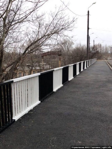 В Горловке закончили ремонт моста по улице Кузнецова-Зубарева