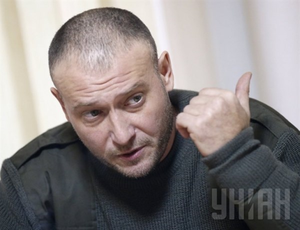 Лидер «Правого сектора» Дмитрий Ярош заявил, что его соратники не приедут с оружием в Донецкую область