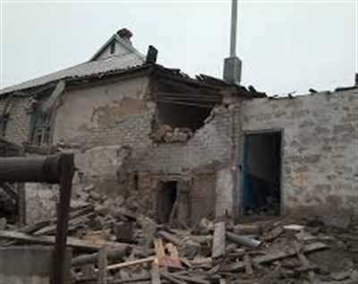 В горловском поселке Зайцево, контролируемом "ДНР", разрушены почти все жилые дома