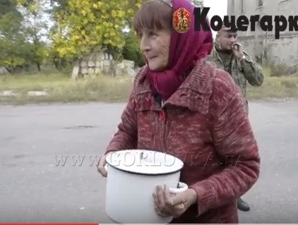 В Зайцево сепаратисты кормили жителей полевой кухней (ВИДЕО)