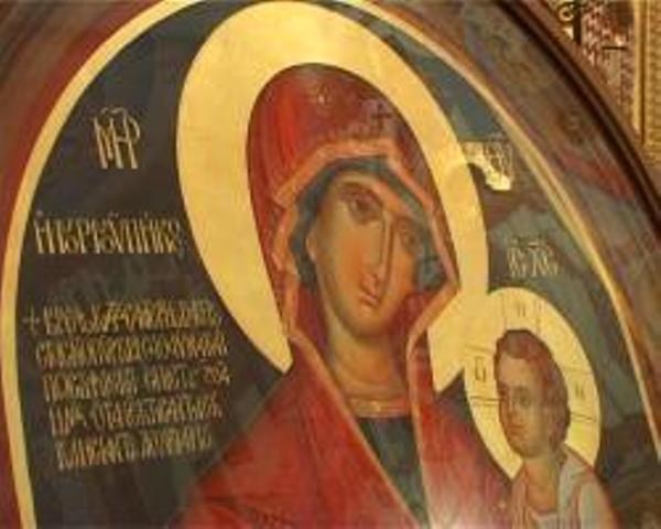 В Горловку везут икону Божией Матери «Скоропослушница», написанную на Афоне. Святыня пробудет до воскресенья.