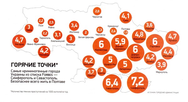Горловка вошла в тройку наиболее криминогенных городов Украины и стала самой «горячей точкой» на Донбассе
