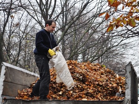 Мэр Горловки Евгений Клеп призывает жителей города не палить листву и сажать цветы возле дома