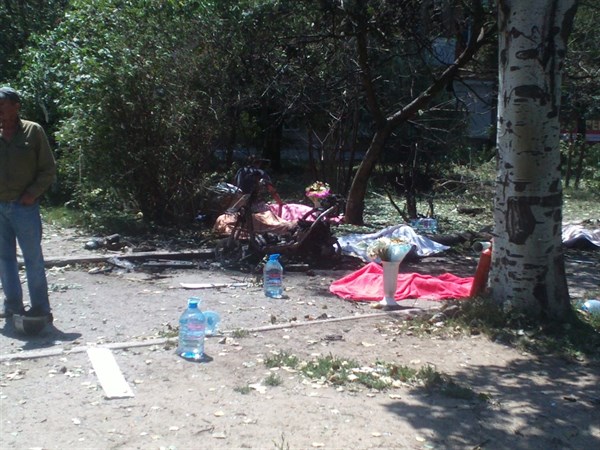 13 человек погибло в Горловке в результате боевых действий, в том числе двое маленьких детишек  