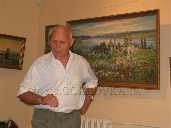 Горловский художник Владимир Безродный выставил на обозрение картину, «когда Витя с Юлей воевали»