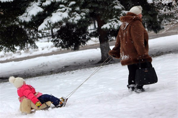 Зимняя Горловка: первый снегопад поломал деревья и лишил электричества часть города