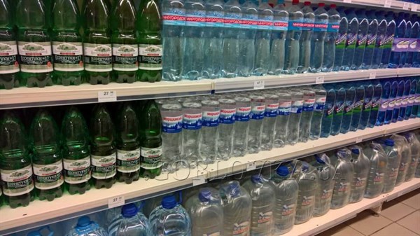 В Горловке минеральная вода украинского производства стоит дороже российской на 40%