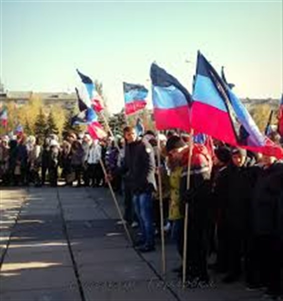 В Горловке отметили день флага "ДНР"